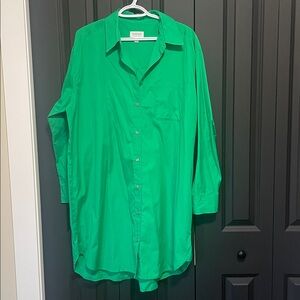Hudson North Kelly Green Shirt/ Dress